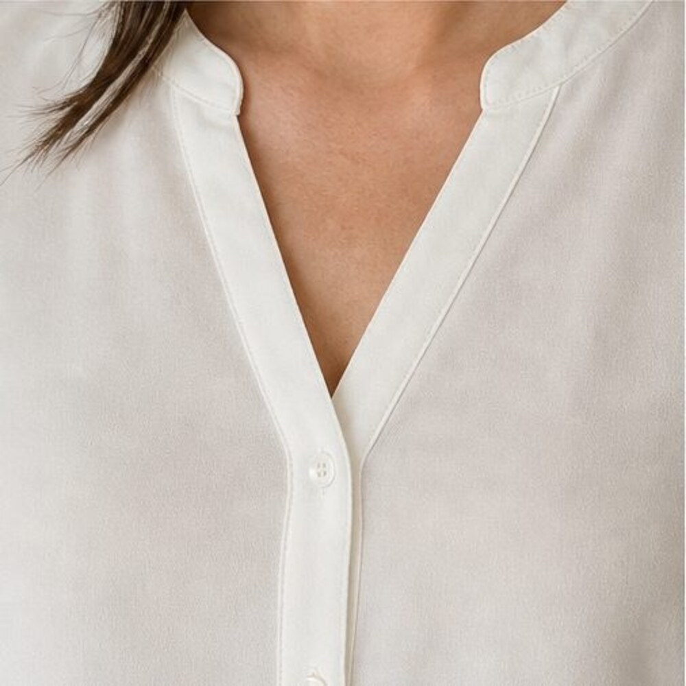 Ivory Ruffle Blouse - Picture 4 of 6